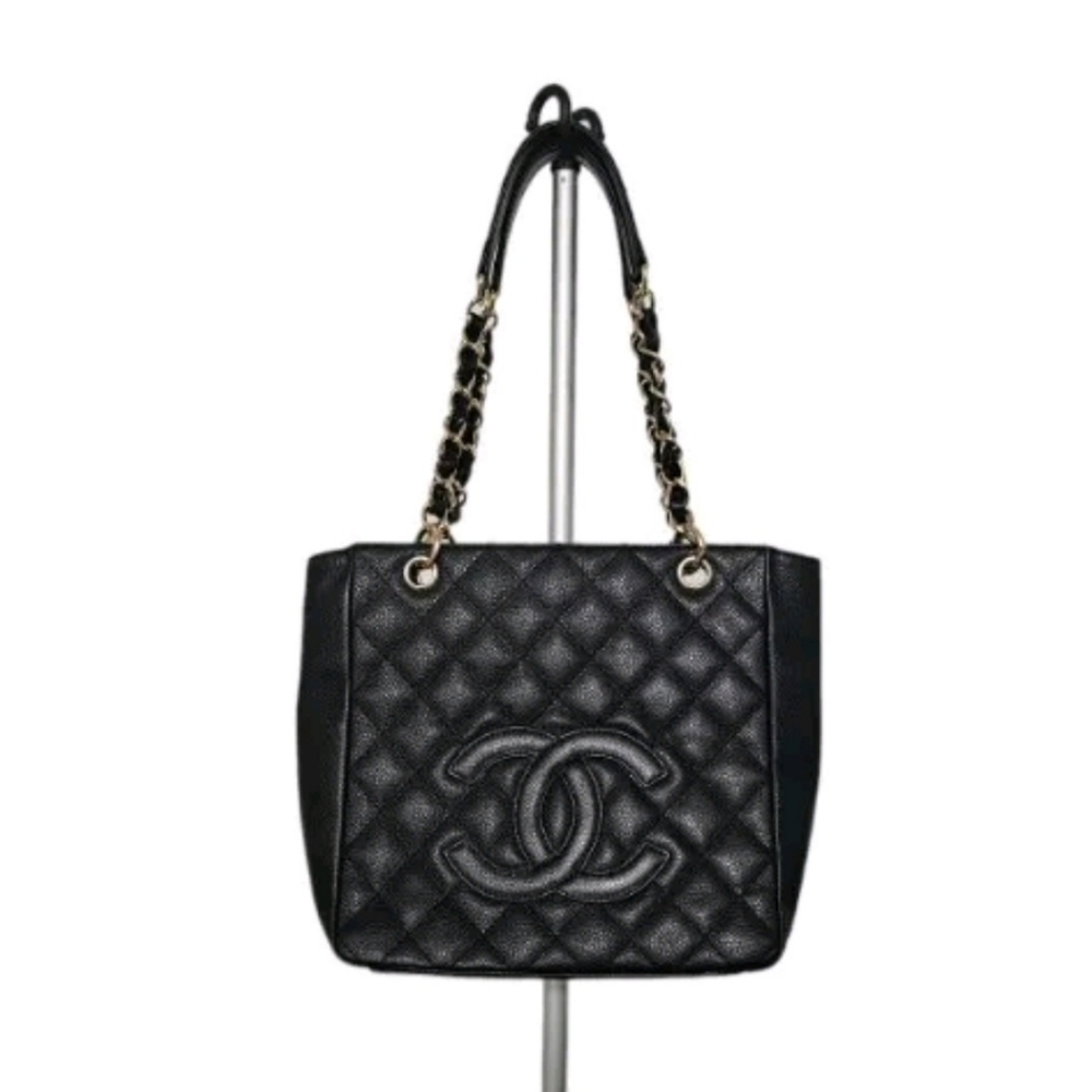 Chanel Caviar Leather Petit Tote Bag
